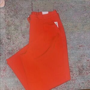 NWT Women’s Old Navy Taylor Wide Leg Trouser - Orange - Size 2X 🧡